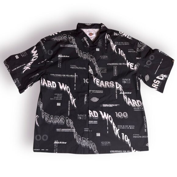 Dickies Mens Shirt‎ 100 Years of Hard Work Anniversary Graphic Shirt Size XL - Picture 1 of 5